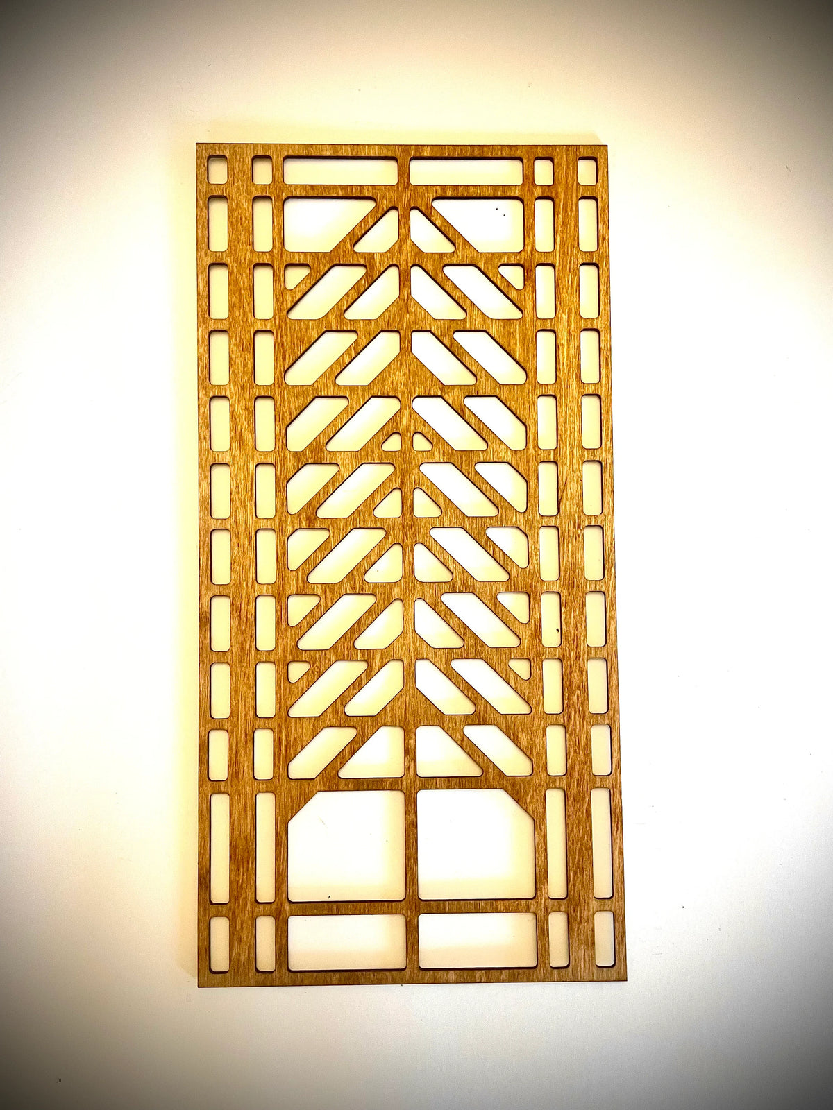 Boho Modern Frank Lloyd Wright-Inspired Art Deco Curves 3-Panel Wood Wall Art, Set P - Mid Century Modern Gal