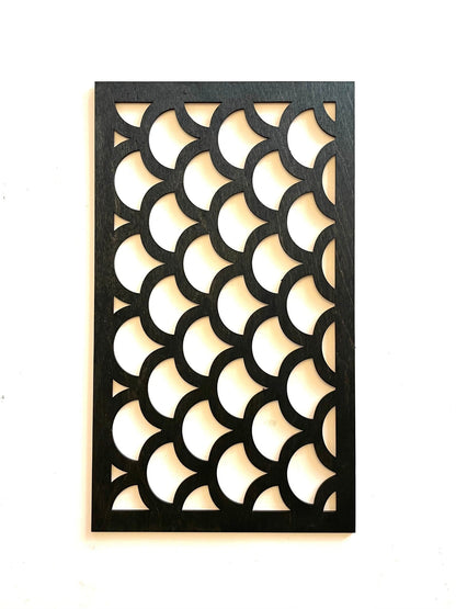Boho Modern Geometry 3-Panel Wood Wall Art, Set B