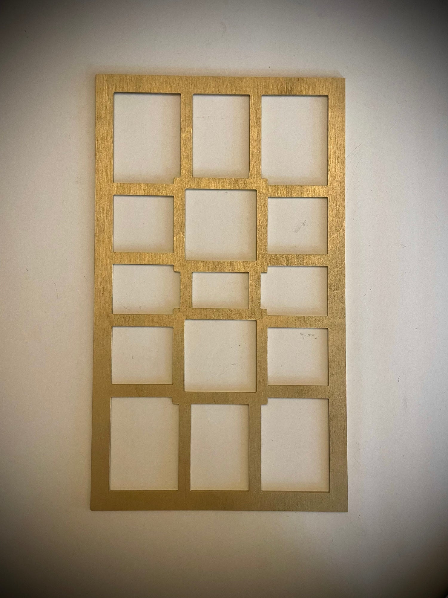 Boho Modern Frank Lloyd Wright-Inspired Art Deco 3-Panel Wood Wall Art, Set W