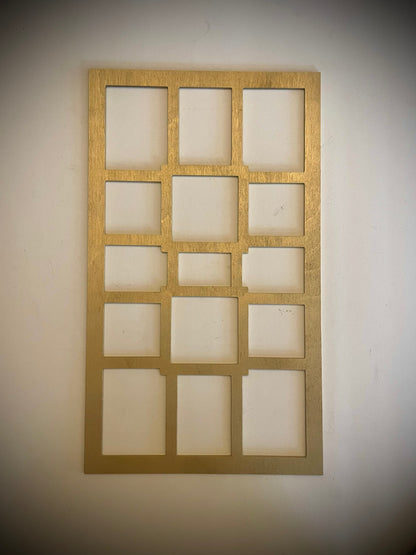 Boho Modern Frank Lloyd Wright-Inspired Art Deco 3-Panel Wood Wall Art, Set W