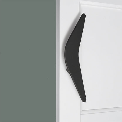 Mid Century Modern 2 Piece Boomerang Style Door Pull Set for Interior Sliding Doors - sold as set