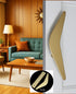 Mid Century Modern 2 Piece Boomerang Style Door Pull Set for Interior Sliding Doors - Sold as Set - Mid Century Modern Gal