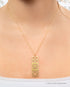 Retro Breeze Block Mid Century Modern Necklace - Gold - Mid Century Modern Gal