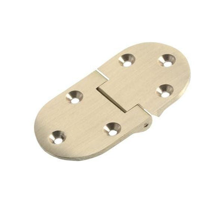 Butler Tray Hinges - Solid Satin Brass - Multiple Sizes - Square &amp; Round Ends Available - Sold Individually
