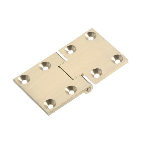 Butler Tray Hinges - Solid Satin Brass - Multiple Sizes - Square &amp; Round Ends Available - Sold Individually