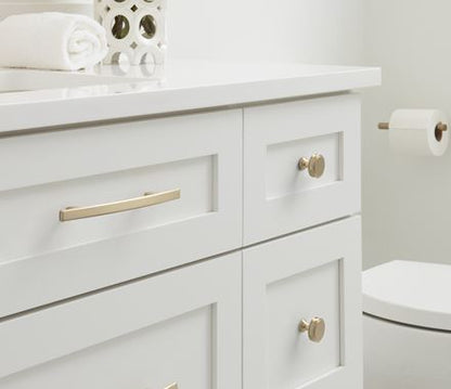 Cabinet Knobs - Oberon Series - 1-3/8&quot; Inch - Golden Champagne Finish - Sold Individually