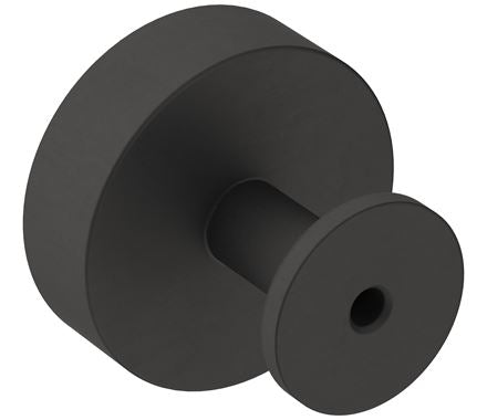 Cabinet Knobs - Radius Series - 1-1/4" Inch - Stainless Steel - Matte Black Finish - Sold Individually