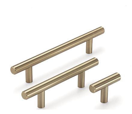 Cabinet Pulls - Bar Pull Series - 5-1/16" Inch Center to Center - Golden Champagne Finish - Sold Individually