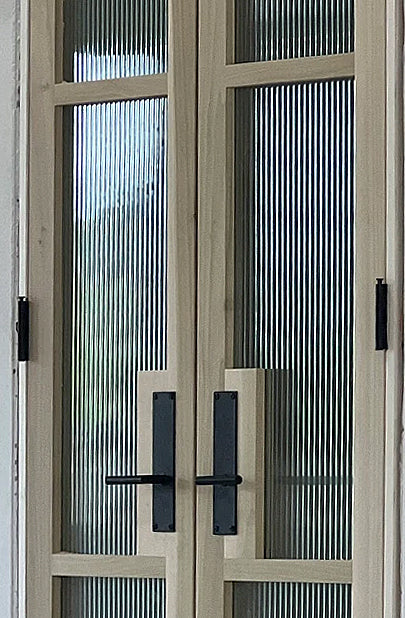 Modern Door Pull - Petite Size 2&quot; x 8&quot; Backplate - Barn Door Handle