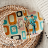 Mid Century Modern Gay Male Pride, Kitschy Fun Party Happy Hour Platter - Mid Century Modern Gal