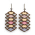 Diamond Earrings · Architecture Inspired · Breeze Block MCM · Geometric Wood - Lilac - Mid Century Modern Gal