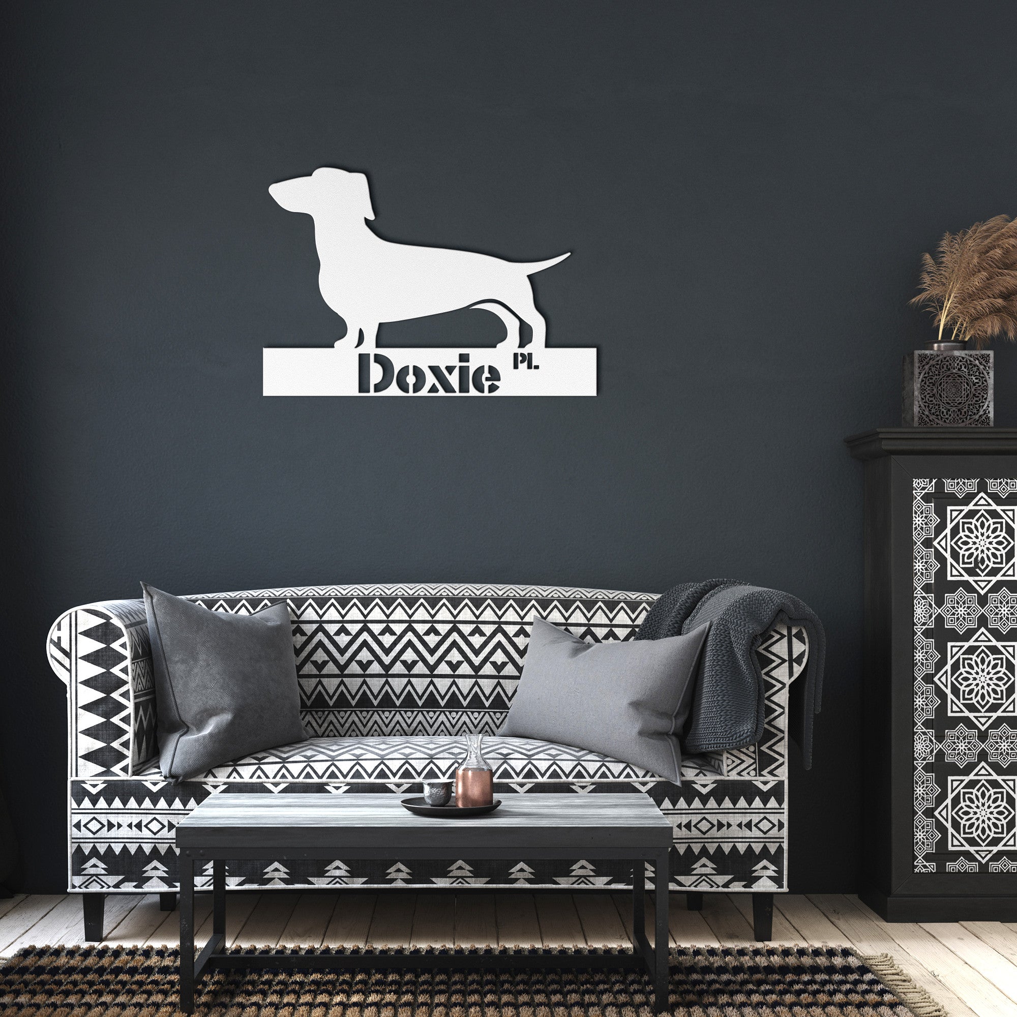 Doxie Dog Lover, Retro Metal Sign, Doxie Place