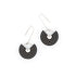 Erika Earrings · Geometric Concentric Circle · Minimalist · Mid Century Modern - Black - Mid Century Modern Gal