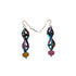 Harpa Dangle Earrings - Peacock - Mid Century Modern Gal