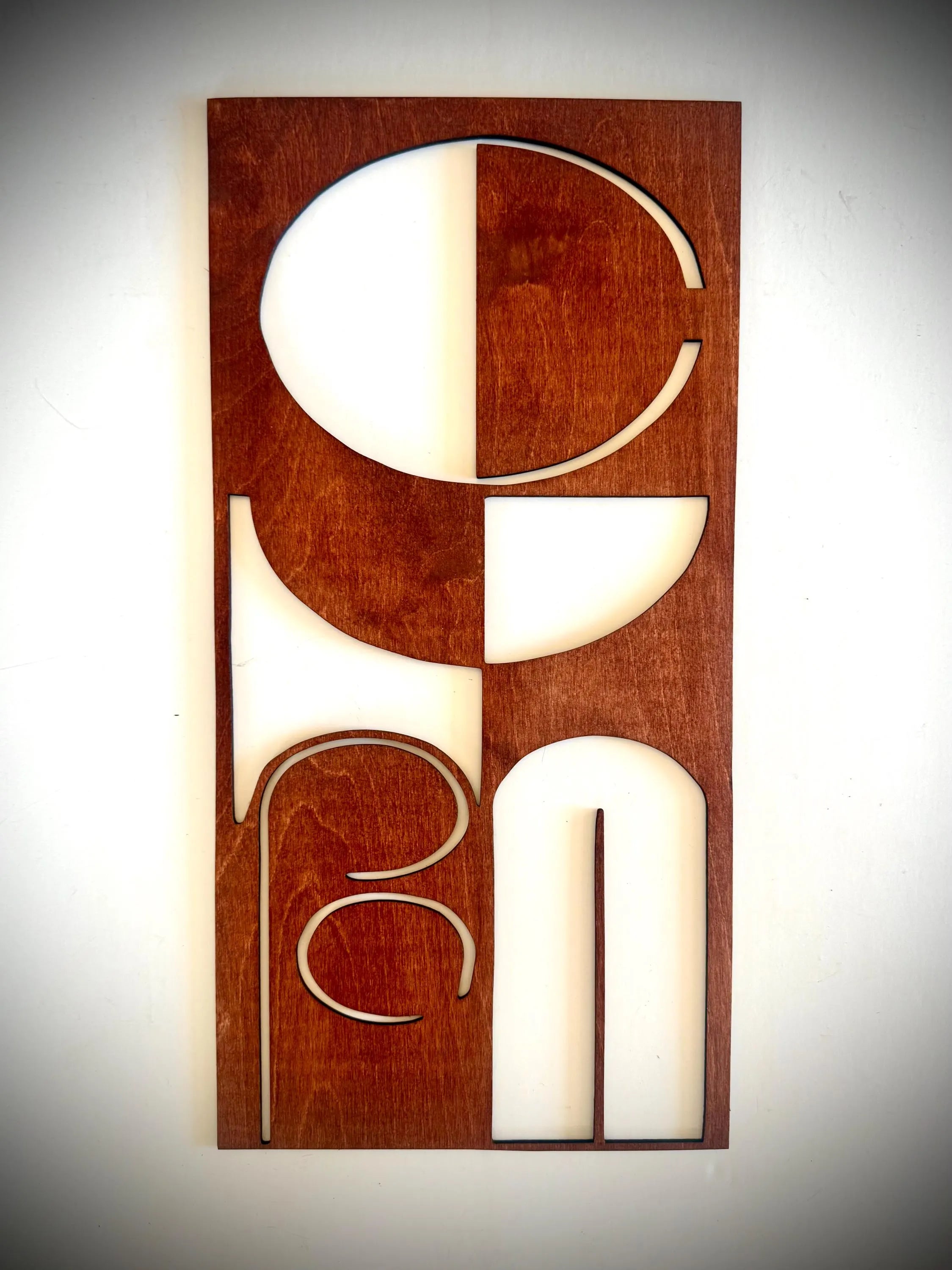 Mid Century Modern Floral Landscape 3-Panel Wood Wall Art, Set I