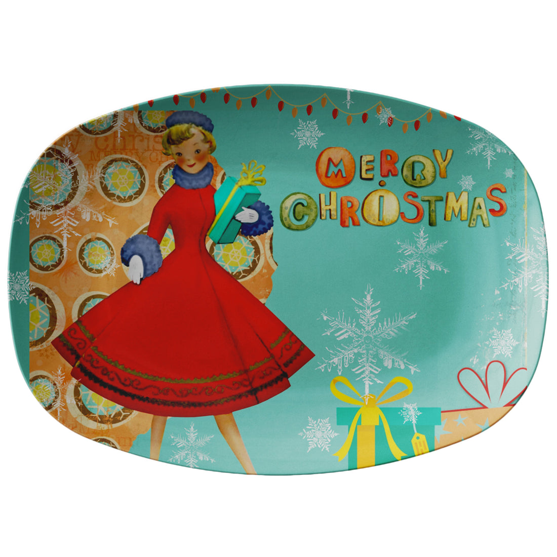 Mid Century Modern 50s Vintage Inspired Christmas Party Platter - Mid Century Modern Gal