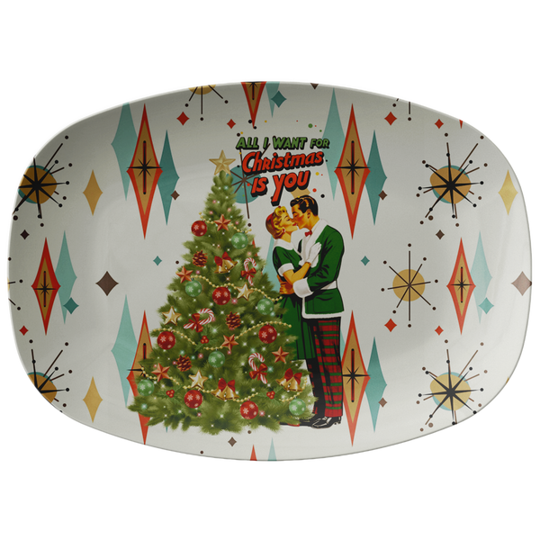 Mid Century Modern Christmas Holiday Vintage 50s Kitschy, Mid Mod Couple