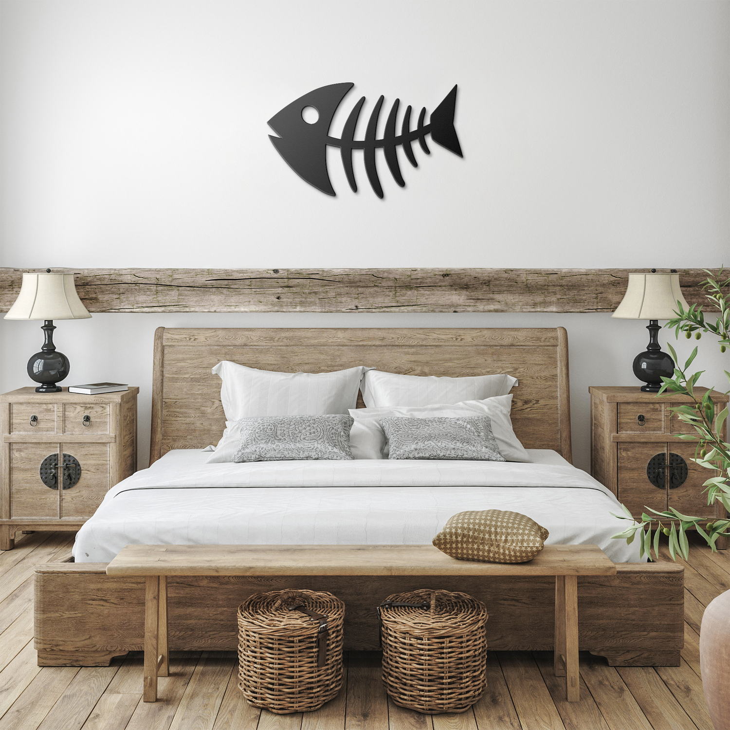 Mid_Century_Modern_Fish_Art_Metal_Art__Black_Farmhouse_Bedroom_Mockup.png