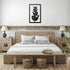 Mid Century Modern Scandi Stacked Birds Metal Art - Mid Century Modern Gal
