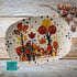 Mid Mod Scandinavian Floral Fall Atomic Cat Seasonal Party Platter - Mid Century Modern Gal