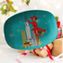 Mid Century Modern Kitschmas Mod Gal, City Scape Christmas Platter - Mid Century Modern Gal