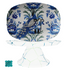 Chinoiserie Blue Peacock, Atomic Cat, Elegant Floral Beautiful Party Platter - Mid Century Modern Gal