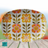 Scandinavian Mid Century Modern Floral Cheery Retro Party Platter - Mid Century Modern Gal