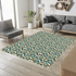 Art Deco Peacock Inspired Area Rug - Mid Century Modern Gal