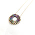 Pinwheel Necklace - Peacock - Mid Century Modern Gal