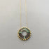 Pinwheel Necklace - Moss/Espresso - Mid Century Modern Gal
