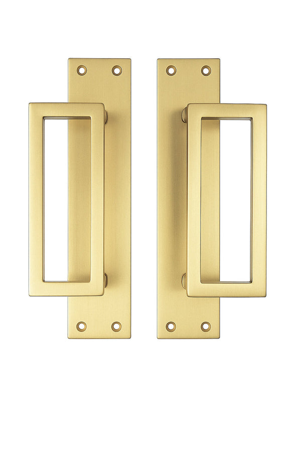 Modern Contemporary Raised Rectangular Door Pulls – Pair