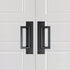 Modern Contemporary Raised Rectangular Door Pulls for Interior or Exterior Doors - sold as pair