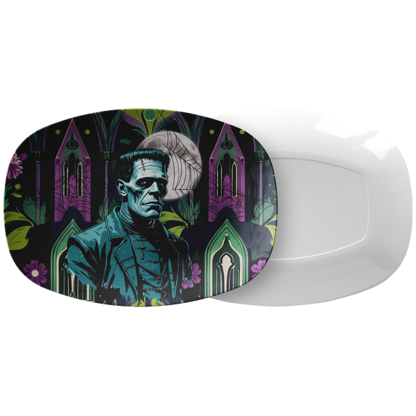 Retro Frankenstein Gothic Halloween, Fall Spooky Horror Party Platter