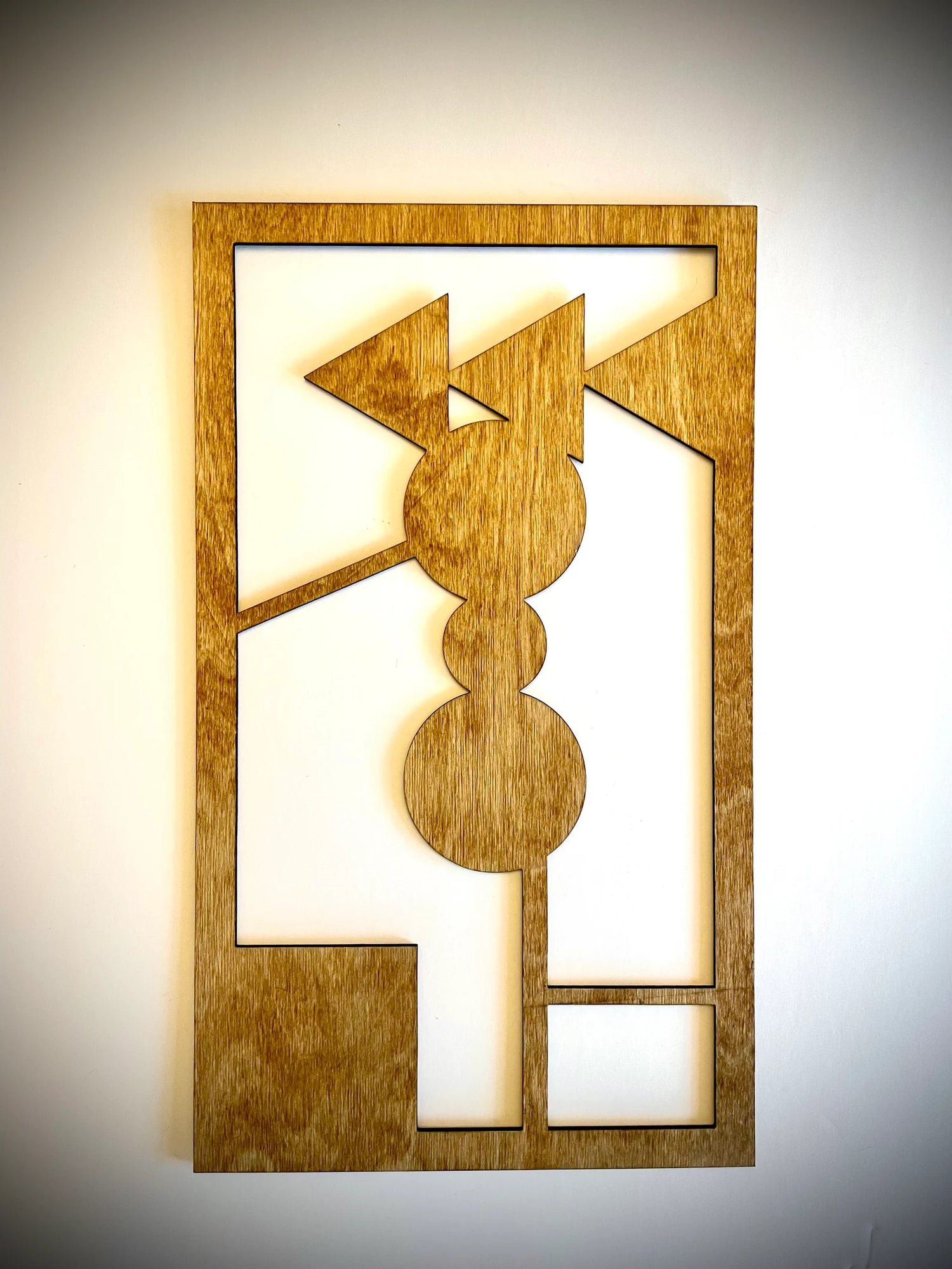 Shapeism Boho Modern Geometry 3-Panel Wood Wall Art