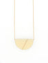 Sofie Necklace · Minimalist Semicircle · Modern · MCM - Cream - Mid Century Modern Gal