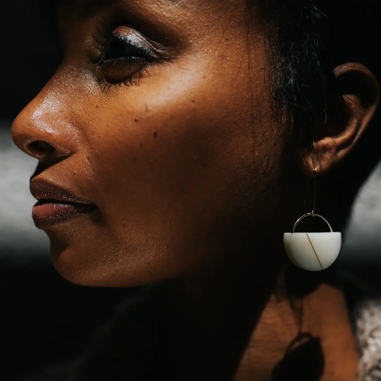 Sofie Earrings · Minimal · Semicircle Shape · Modern · MCM - Peony - Mid Century Modern Gal
