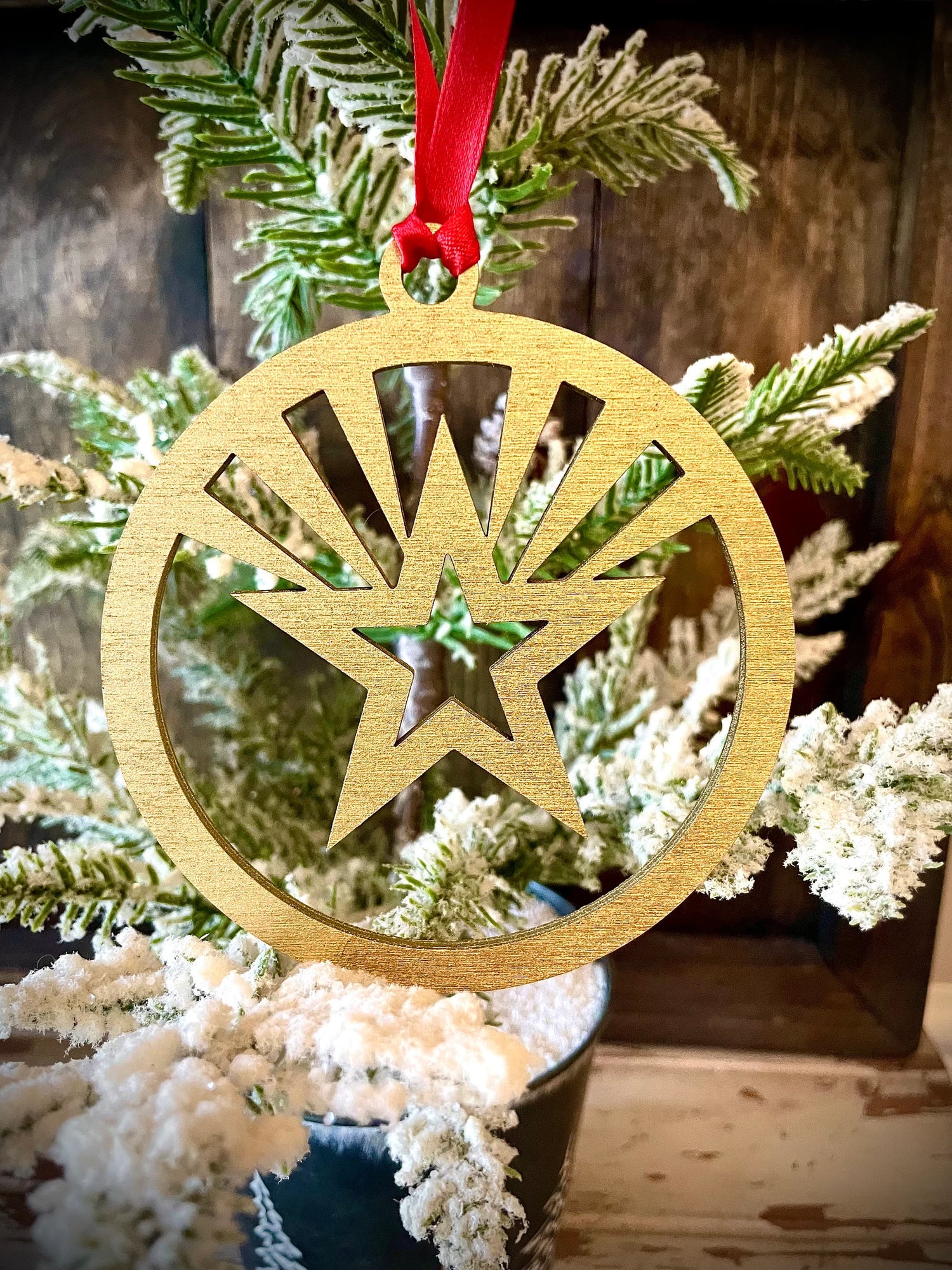 Symbols of Christmas - Art Deco Star Ornament - 