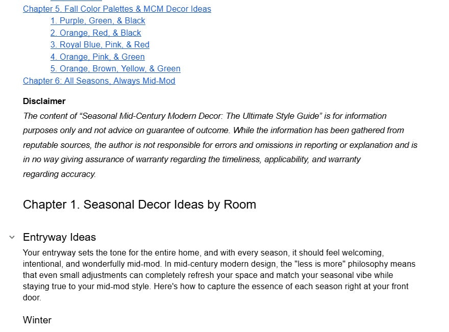 Seasonal Mid Century Modern Decor - The Ultimate Style Guide - eBook - Mid Century Modern Gal
