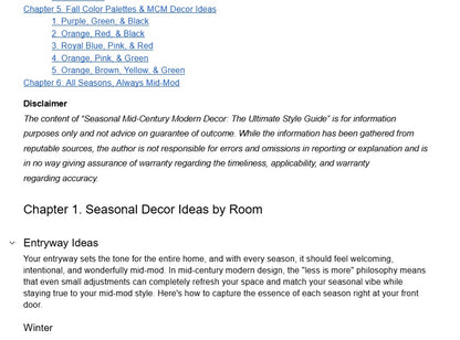 Seasonal Mid Century Modern Decor - The Ultimate Style Guide - eBook - Mid Century Modern Gal