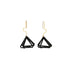 Triple Triangle Earrings - Charcoal - Mid Century Modern Gal