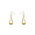 Aluminum and Resin Tube Dangle Earrings - Saffron - Mid Century Modern Gal