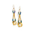 Uni Earrings - Peacock - Mid Century Modern Gal
