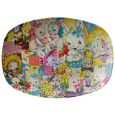 Vintage Easter Card Platter, Kitschy 50s Easter Cards, Easter Table Platter - Mid Century Modern Gal