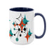 Mid Century Modern Atomic Starburst Sputnik Designed Large Colorful Mug (15oz) - Mid Century Modern Gal
