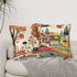 Mid Century Modern Fall Scandinavian  Atomic Cat Kitschy Designed Seasonal Pillow Covers - Mid Century Modern Gal