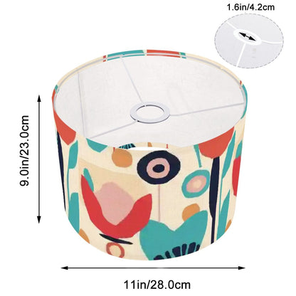 Mid Mod Floral Retro Scandinavian Modern Lamp SHADE ONLY - For Arc Floor Lamps Only - Mid Century Modern Gal