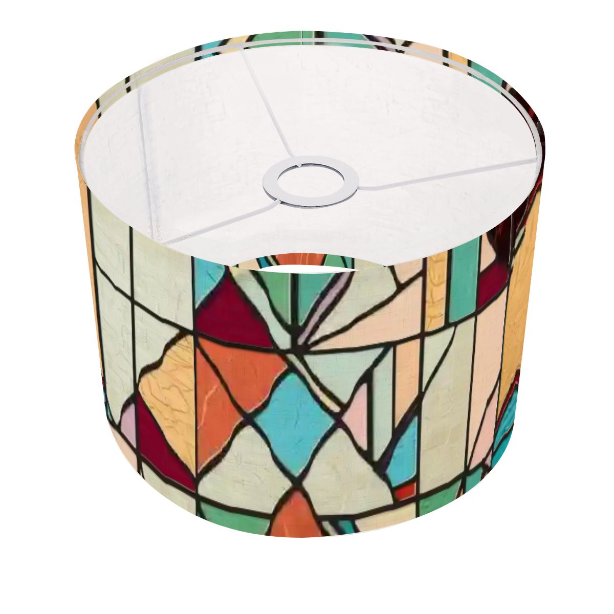 Mid Century Modern Faux Glass Stained Modern Designed Lamp SHADE ONLY - For Arc Floor Lamps Only - Mid Century Modern Gal