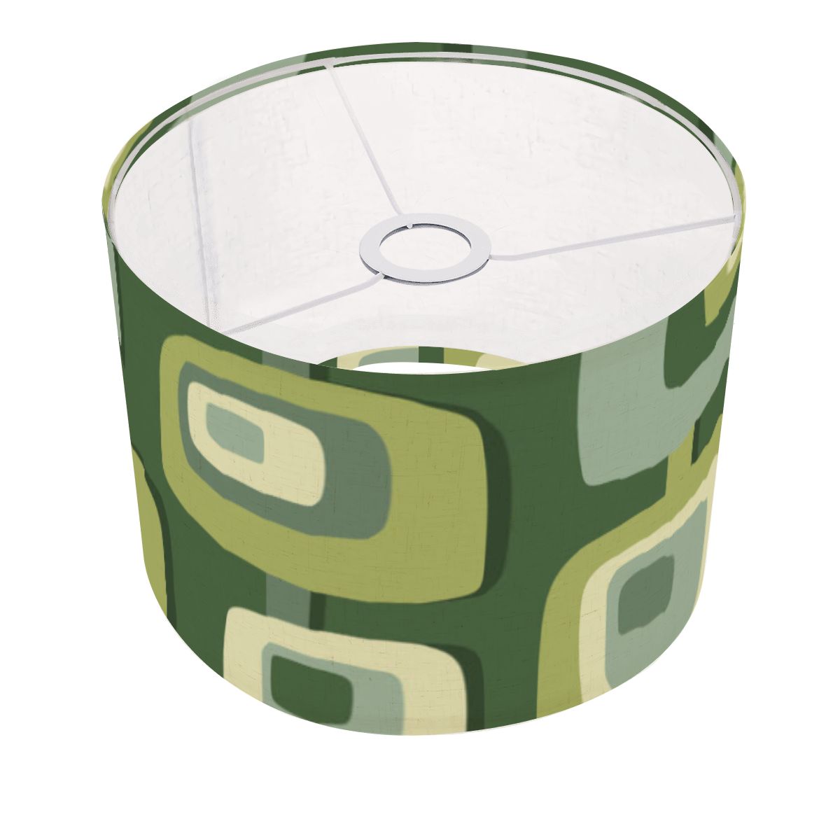 Mid Century Modern Geometric Designed Green, Mid Mod Lamp SHADE ONLY - For Arc Floor Lamps Only - Mid Century Modern Gal