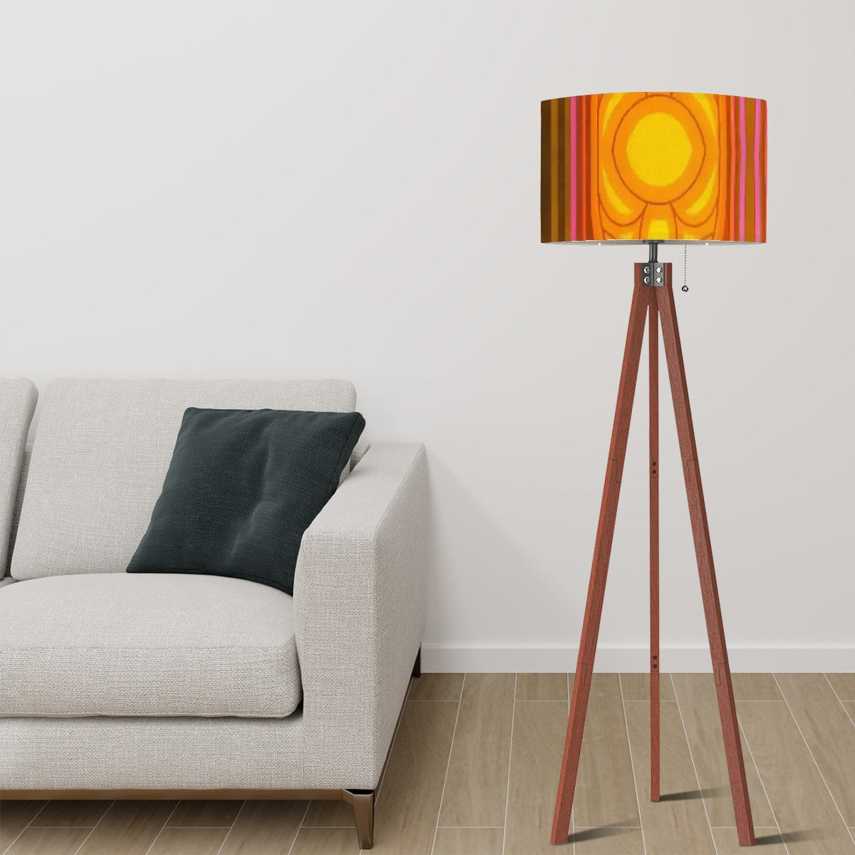 Groovy Mod 70s Tripod Floor Lam, Funky Fun Retro Home Lighting - Mid Century Modern Gal