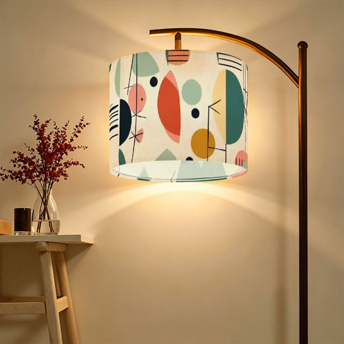 Mid Century Modern Abstract Geometric Mod Design Lamp SHADE ONLY - For Arc Floor Lamps Only - Mid Century Modern Gal